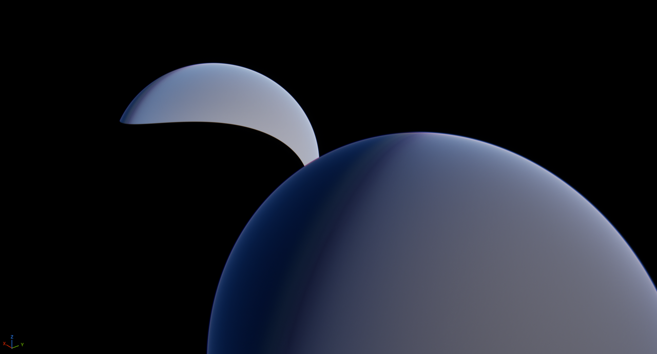 Two planets, each with its own atmosphere